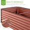 Best Choice Products 8x4x2ft Outdoor Metal Raised Garden Bed, Planter Box for Vegetables, Flowers, Herbs